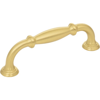 Jeffrey Alexander, Tiffany, 3 3/4" (96mm) Straight Pull, Brushed Gold