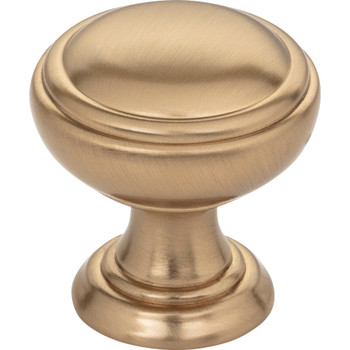 Jeffrey Alexander, Tiffany, 1 1/4" Round Knob, Satin Bronze