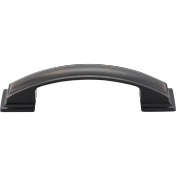 Jeffrey Alexander, Annadale, 3 3/4" (96mm) Curved Pull, Brushed Oil Rubbed Bronze - alternate view