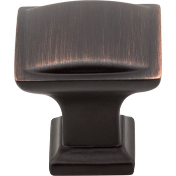 Jeffrey Alexander, Annadale, 1 1/4" Square Knob, Brushed Oil Rubbed Bronze - alternate view