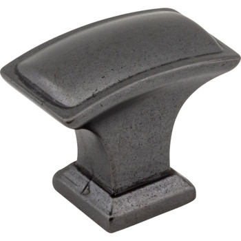 Jeffrey Alexander, Annadale, 1 1/2" Square Knob, Gunmetal