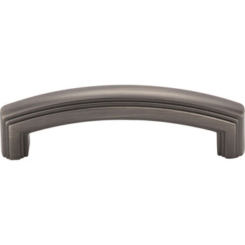 Jeffrey Alexander, Delgado, 3 3/4" (96mm) Curved Pull, Brushed Pewter - alternate view