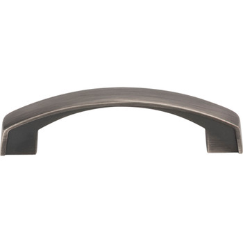 Jeffrey Alexander, Merrick, 3 3/4" (96mm) Curved Pull, Brushed Pewter - alternate view