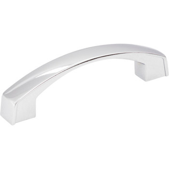 Jeffrey Alexander, Merrick, 3 3/4" (96mm) Curved Pull, Polished Chrome