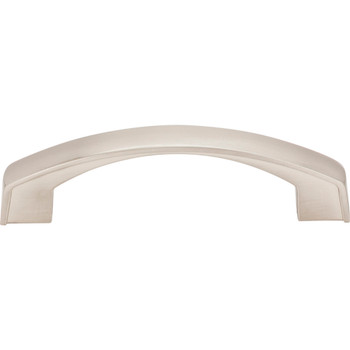 Jeffrey Alexander, Merrick, 3 3/4" (96mm) Curved Pull, Satin Nickel - alternate view