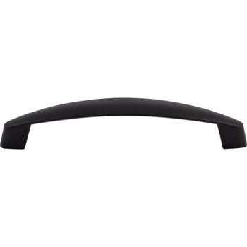 Top Knobs, Nouveau, Boro, 5 1/16" (128mm) Curved Pull, Flat Black