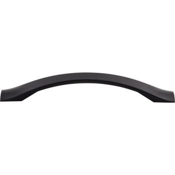 Top Knobs, Nouveau, Crest, 5 1/16" (128mm) Curved Pull, Flat Black