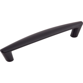 Top Knobs, Nouveau, Tinley, 5 1/16" (128mm) Straight Pull, Flat Black - alt view