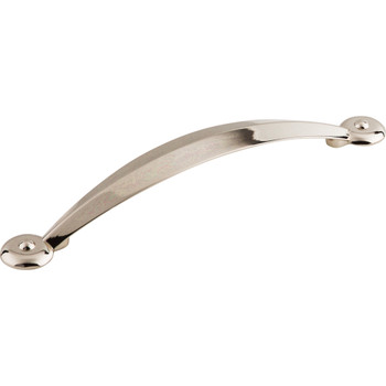 Top Knobs, Dakota, Angle, 5 1/16" (128mm) Curved Pull, Polished Nickel - alt view