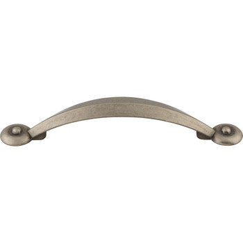 Top Knobs, Dakota, Angle, 3 3/4" (96mm) Curved Pull, Pewter Antique