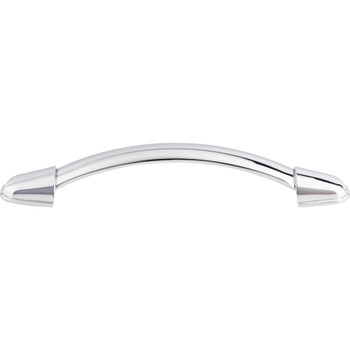 Top Knobs, Dakota, Buckle, 5 1/16" (128mm) Curved Pull, Polished Chrome