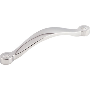 Top Knobs, Dakota, Saddle, 5 1/16" (128mm) Curved Pull, Polished Chrome - alt view