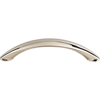 Top Knobs, Dakota, Arc, 4" Curved Pull, Polished Nickel