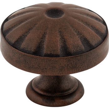 Top Knobs, Dakota, Hudson, 1 1/4" Round Knob, Patina Rouge