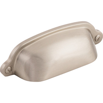 Top Knobs, Asbury, Charlotte, 2 9/16" Cup Pull, Brushed Satin Nickel - alt view