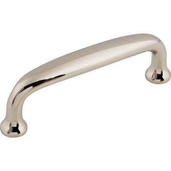 Top Knobs, Asbury, Charlotte, 3" Straight Pull, Polished Nickel - alt view