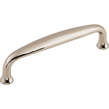 Top Knobs, Asbury, Charlotte, 4" Straight Pull, Polished Nickel - alt view