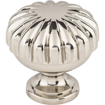 Top Knobs, Asbury, Melon Knob, 1 1/4" Round, Polished Nickel