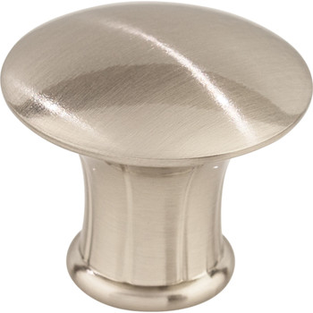 Top Knobs, Asbury, Lund Knob, 1 1/4" Round Knob, Brushed Satin Nickel