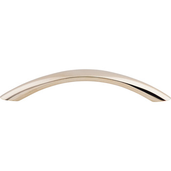Top Knobs, Asbury, Bow, 5 1/16" (128mm) Curved Pull, Polished Nickel