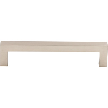 Top Knobs, Asbury, Square Ended, 5 1/16" (128mm) Straight Pull, Brushed Satin Nickel