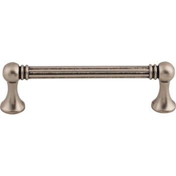 Top Knobs, Edwardian, Grace, 3 3/4" (96mm) Straight Pull, Pewter Antique