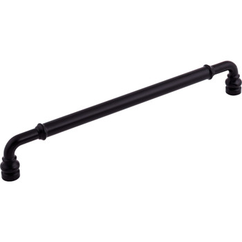 Top Knobs, Devon, Brixton, 8 13/16" (224mm) Straight Pull, Flat Black - alt view