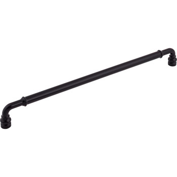 Top Knobs, Devon, Brixton, 12" (305mm) Straight Pull, Flat Black - alt view