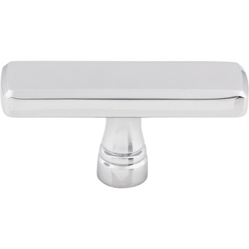 Top Knobs, Devon, Kingsbridge, 2 3/8" Rectangle Knob, Polished Chrome