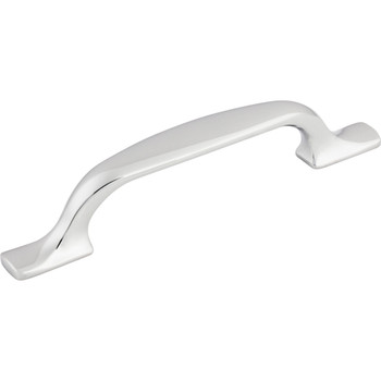 Top Knobs, Devon, Torbay, 3 3/4" (96mm) Straight Pull, Polished Chrome - alt view