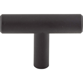 Top Knobs, Bar Pulls, Hopewell, 2" T-Knob, Flat Black