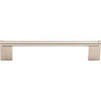 Top Knobs, Bar Pulls, Princetonian, 6 5/16" (160mm) Straight Pull, Brushed Satin Nickel