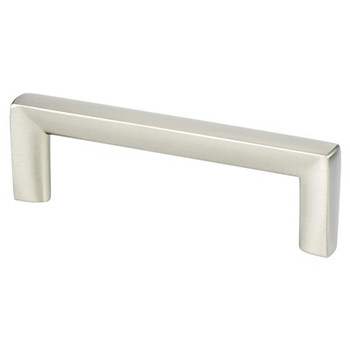 Berenson, Metro, 3 3/4" (96mm) Square Ended Pull, Brushed Nickel