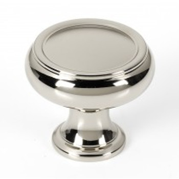 Alno, Charlie's Collection, 1 1/4" Round Knob, Polished Nickel