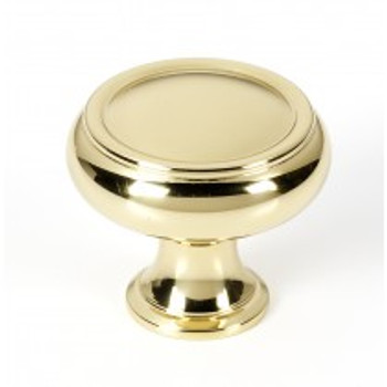 Alno, Charlie's Collection, 1 1/2" Round Knob, Polished Brass