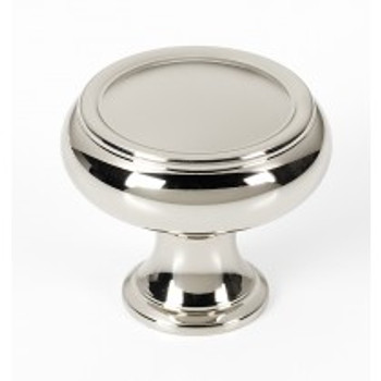 Alno, Charlie's Collection, 1 1/2" Round Knob, Polished Nickel