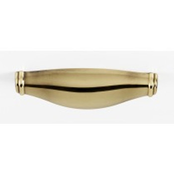 Alno, Charlie's Collection, 4" Cup Pull, Polished Antique