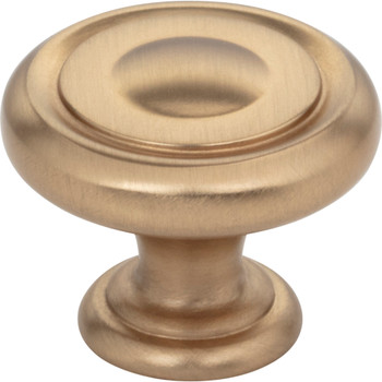 Jeffrey Alexander, Bremen 1, 1 1/4" Round Knob, Satin Bronze