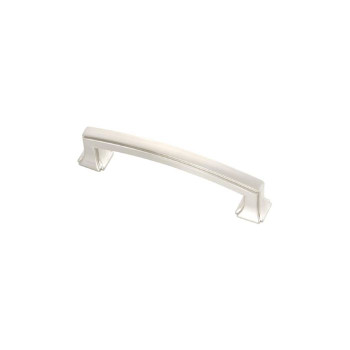Belwith Hickory, Bridges, 3 3/4" (96mm) Square Ended Pull, Satin Nickel