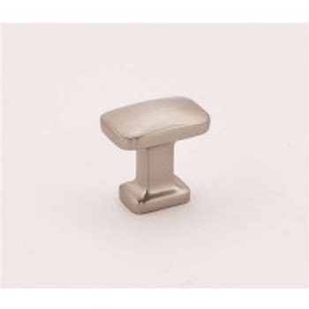 Alno, Cloud, 1" Rectangle Knob, Satin Nickel