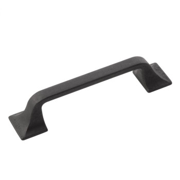 Belwith Hickory, Forge, 3 3/4" (96mm) Straight Pull, Black Iron