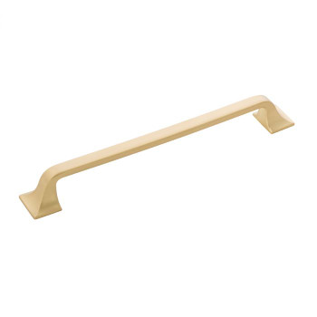 Belwith Hickory, Forge, 7 9/16" (192mm) Straight Pull, Brushed Golden Brass
