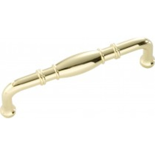 Belwith Hickory, Williamsburg, 3 3/4" (96mm) Straight Pull, Polished Brass