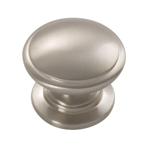 Belwith Hickory, Williamsburg, 1 1/4" Round Knob, Satin Nickel