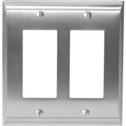 Amerock, Candler, 2 Rocker Wall Plate, Satin Nickel