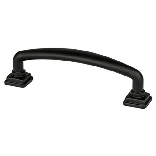 Berenson, Tailored Traditional, 3 3/4" (96mm) Straight Pull, Matte Black