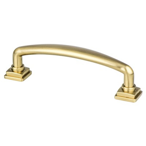 Berenson, Tailored Traditional, 3 3/4" (96mm) Straight Pull, Modern Brushed Gold