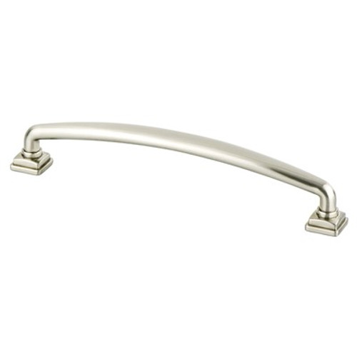 Berenson, Tailored Traditional, 6 5/16" (160mm) Straight Pull, Brushed Nickel