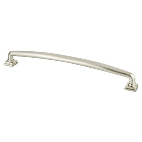 Berenson, Tailored Traditional, 8 13/16" (224mm) Straight Pull, Brushed Nickel