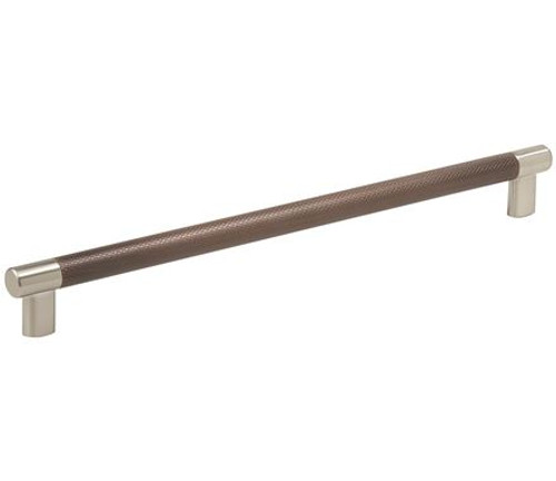 Amerock, Esquire, 12 5/8" (320mm) Bar Pull, Satin Nickel / Oil Rubbed Bronze